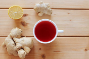 Dolores Woods, RDN, was interviewed by Verywell Health about how drinking ginger tea with beet peels affects blood pressure.