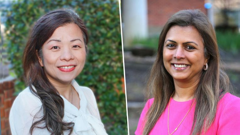 Ru-Jye Chuang, DrPH, MS, CHE faculty and assistant professor and professor Shreela Sharma, PhD, RDN, LD.