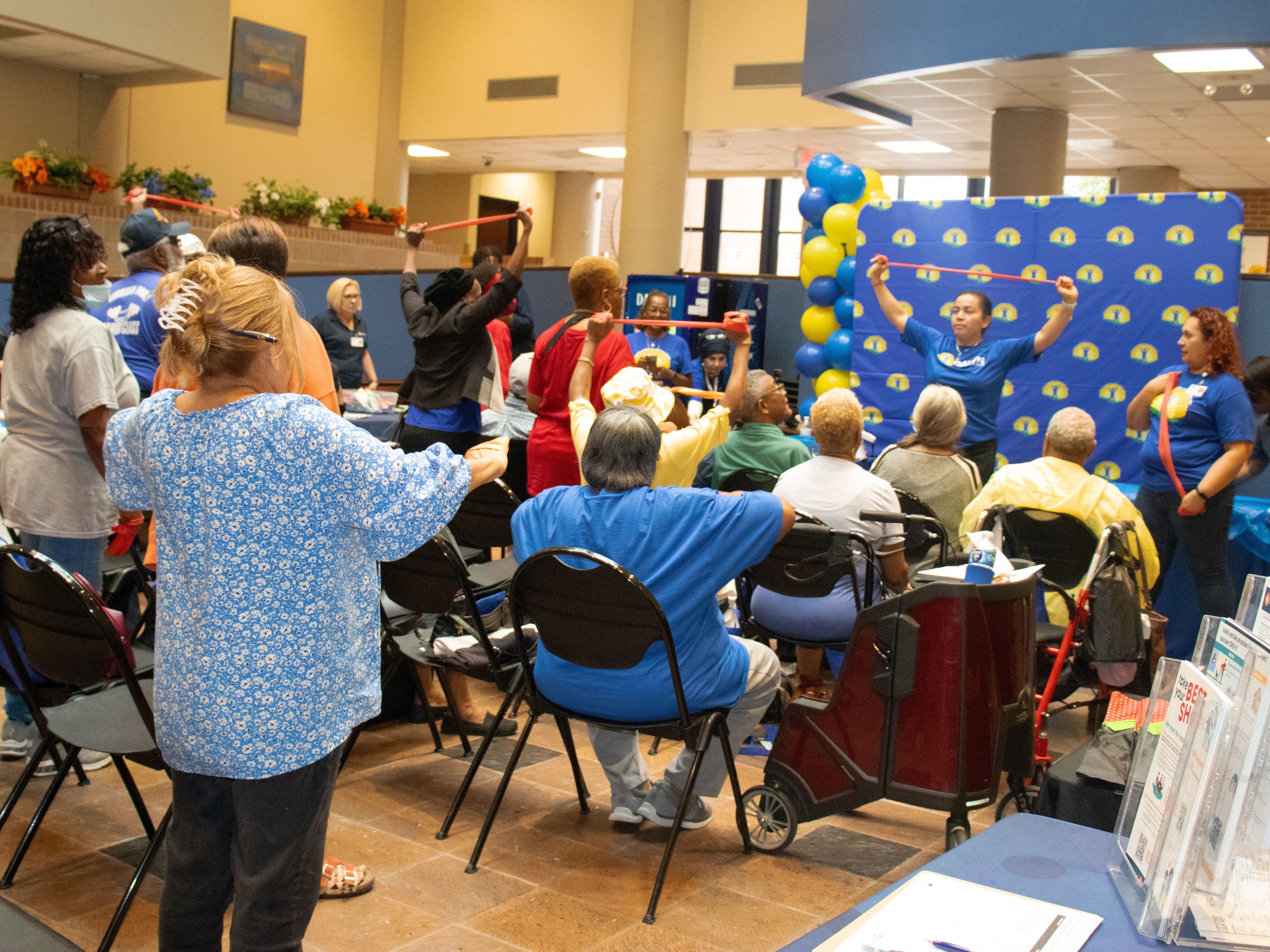 A group of people participating in a DAWN Center program.